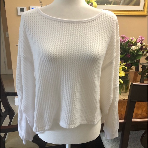 F.P  WE THE  FREE WHITE LOVE ME THERMALS - Picture 7 of 8